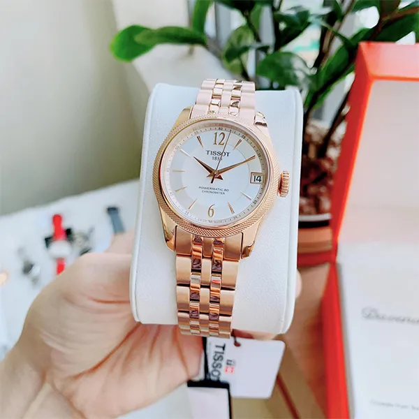 Đồng Hồ Nữ Tissot Automatic Ballade FullRose Lady T108.208.33.117.00 Màu Vàng Hồng