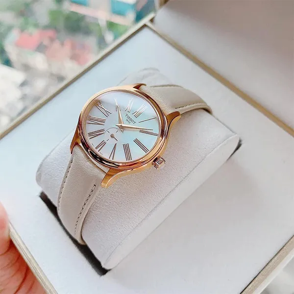 Đồng Hồ Nữ Tissot Bella Ora T103.310.36.013.00 Màu Kem Vàng Hồng