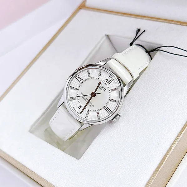 Đồng Hồ Nữ Tissot Chemin Des Tourelles Womens Automatic 80 T099.207.16.116.00 Màu Trắng
