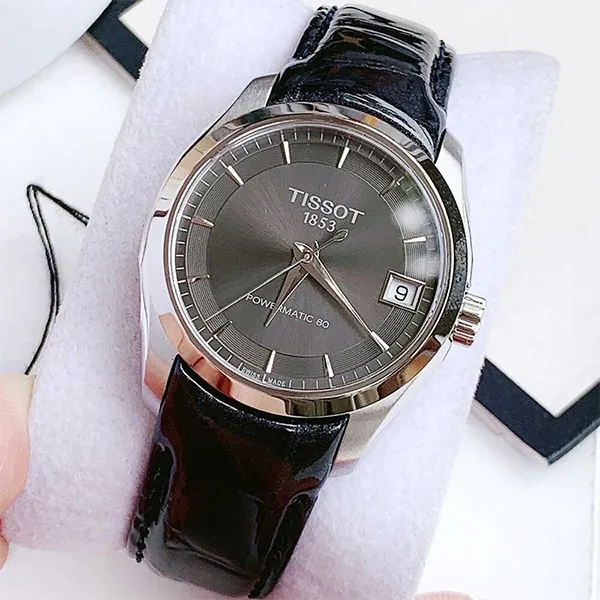 Đồng Hồ Nữ Tissot Couturier Powermatic 80 T035.207.16.061.00 Màu Đen Bạc - Đồng hồ - Vua Hàng Hiệu