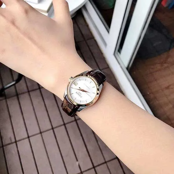 Đồng Hồ Nữ Tissot Couturier Powermatic T035.207.26.031.00 Màu Nâu Vàng - Đồng hồ - Vua Hàng Hiệu