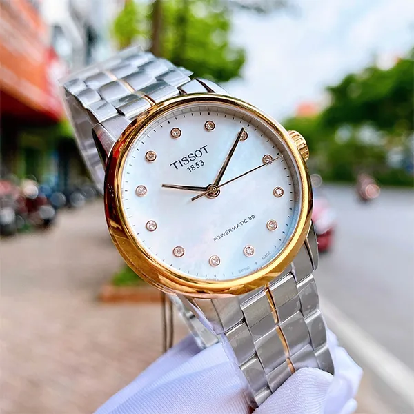 Đồng Hồ Nữ Tissot Luxury Lady Powematic 80 T086.207.22.116.00 Màu Bạc Vàng