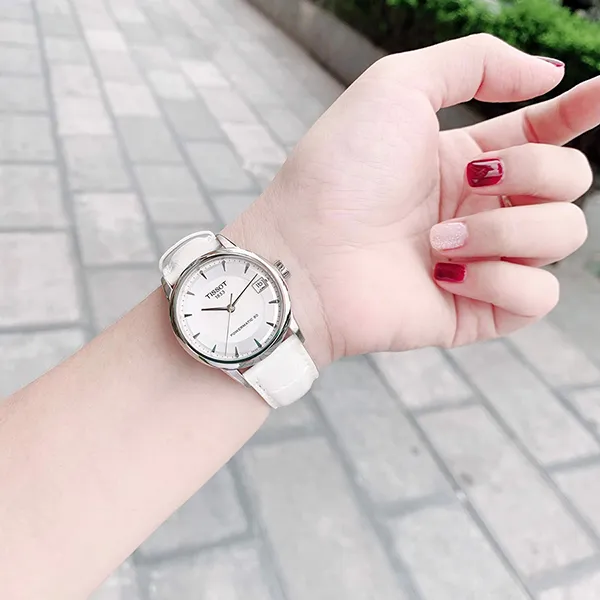 Đồng Hồ Nữ Tissot Luxury Powermatic 80 T086.207.16.111.00 Màu Trắng - Đồng hồ - Vua Hàng Hiệu