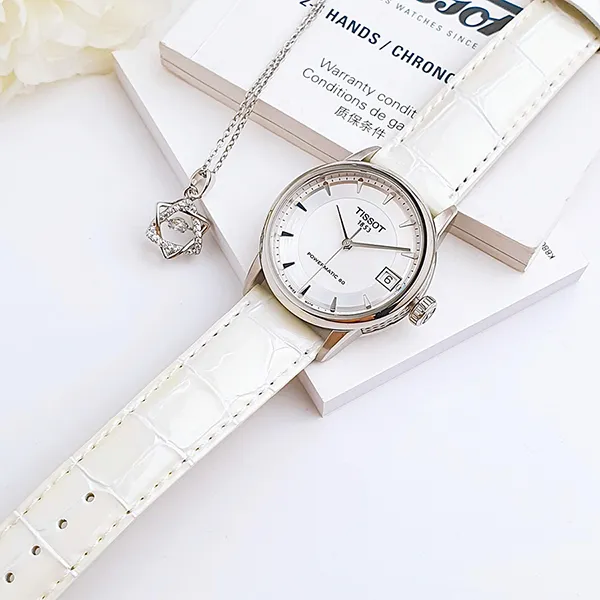 Đồng Hồ Nữ Tissot Luxury Powermatic 80 T086.207.16.111.00 Màu Trắng - Đồng hồ - Vua Hàng Hiệu