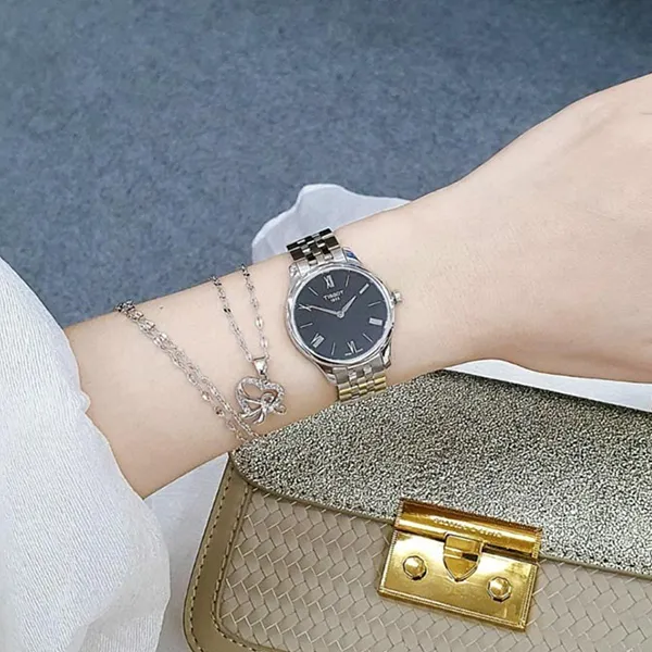 Đồng Hồ Nữ Tissot Tradition T063.209.11.058.00 Màu Bạc Đen - Đồng hồ - Vua Hàng Hiệu