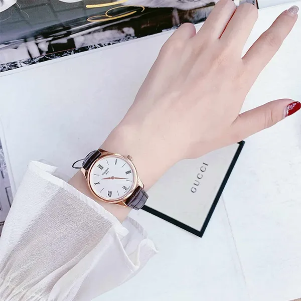 Đồng Hồ Nữ Tissot Tradition 5.5 Quartz White Dial T063.209.36.038.00 Màu Nâu Vàng Hồng - Đồng hồ - Vua Hàng Hiệu
