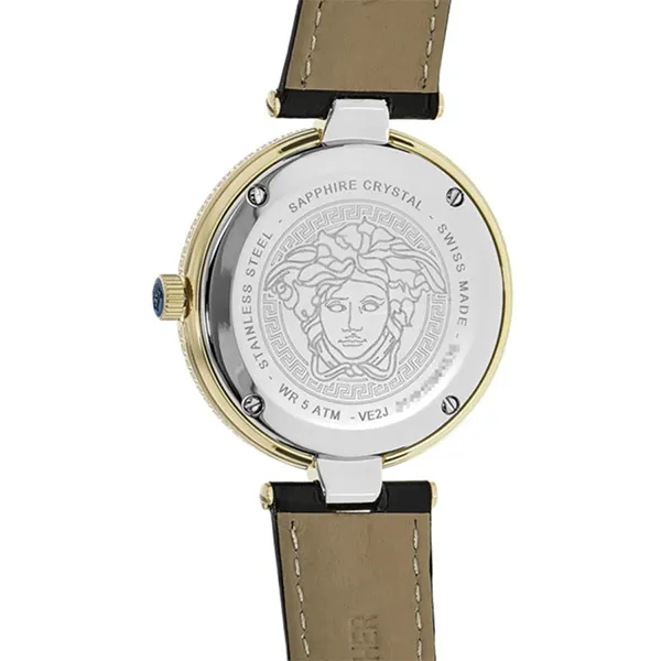 Đồng Hồ Nữ Versace Lady Quartz Watch VE2J00421 Màu Đen
