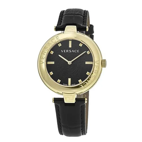 Đồng Hồ Nữ Versace Lady Quartz Watch VE2J00421 Màu Đen