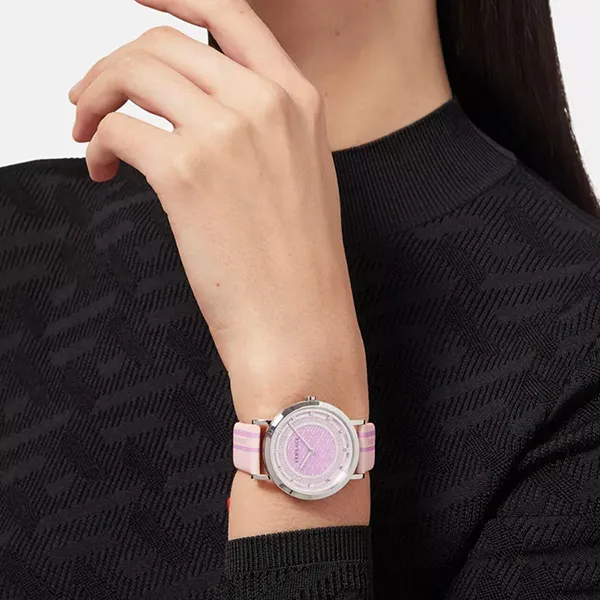 Đồng Hồ Nữ Versace New Generation Quartz Watch VE3M00122 Màu Hồng Tím
