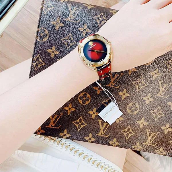 Đồng Hồ Nữ Versace Shadov Quartz Red Dial Watch VEBM00918 Màu Đỏ