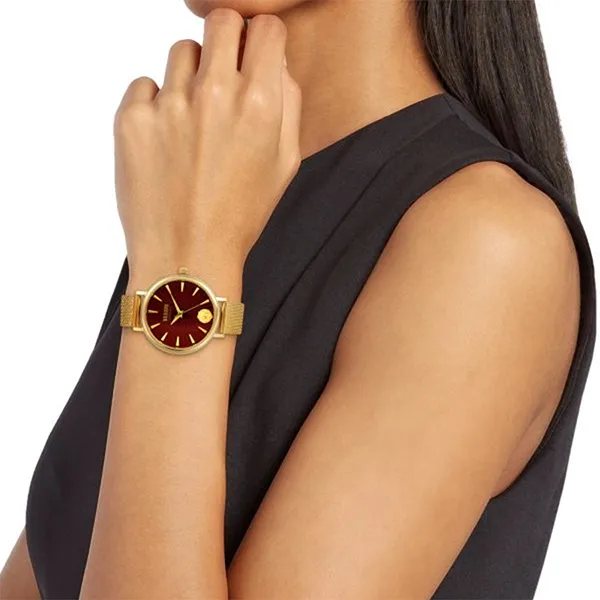 Đồng Hồ Nữ Versace Versus Gold Stainless Steel Mesh Strap Watch VSP1F1621 Màu Vàng Gold
