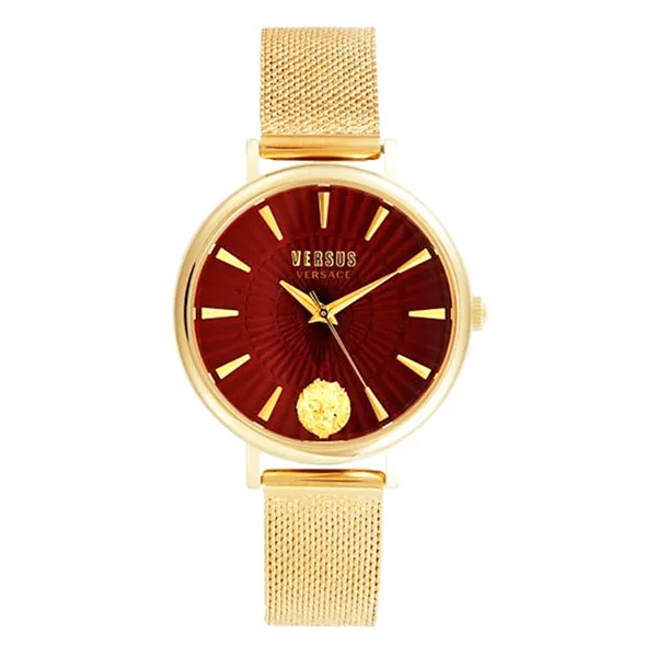 Đồng Hồ Nữ Versace Versus Gold Stainless Steel Mesh Strap Watch VSP1F1621 Màu Vàng Gold