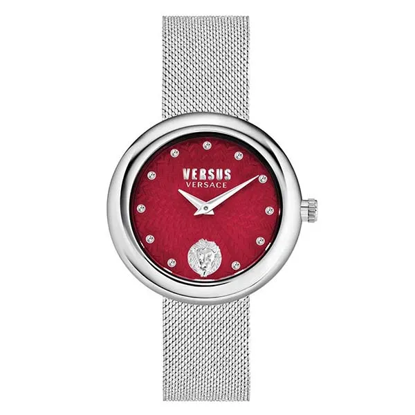 Đồng Hồ Nữ Versus By Versace Lea Quartz Red Dial Ladies Watch VSPEN4121 Màu Bạc