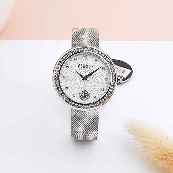 Đồng Hồ Nữ Versus Versace Lea Crystal Women's Watch VSPEN1420 Màu Bạc