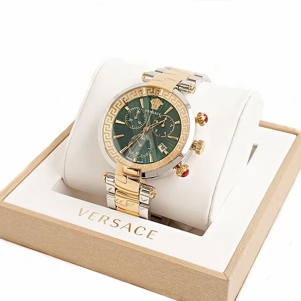 Đồng Hồ Unisex Versace Revive Green Watch VE2M00521 Màu Vàng/Bạc