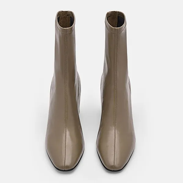 Giày Boot Nữ Pedro Alana Heel Boots Olive PW1-16760014 Màu Xanh Olive Size 37