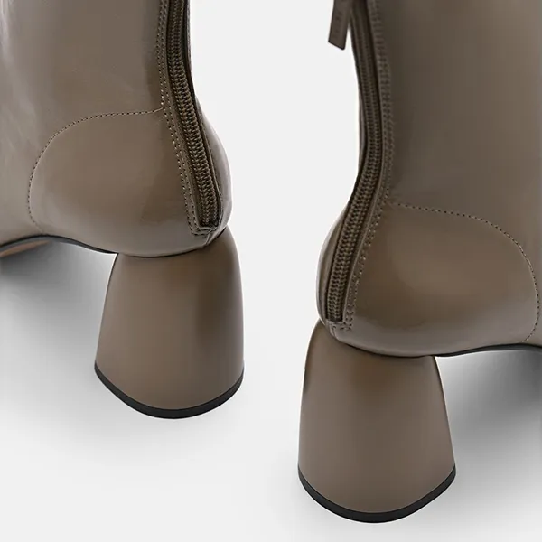 Giày Boot Nữ Pedro Alana Heel Boots Olive PW1-16760014 Màu Xanh Olive Size 37