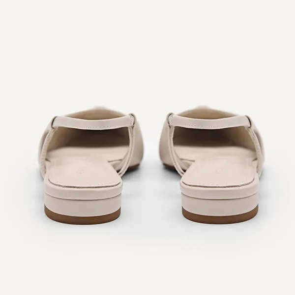 Giày Búp Bê Nữ Pedro Studio Kate Leather Ballerina Flats Cream 66680049 Màu Kem - Giày - Vua Hàng Hiệu