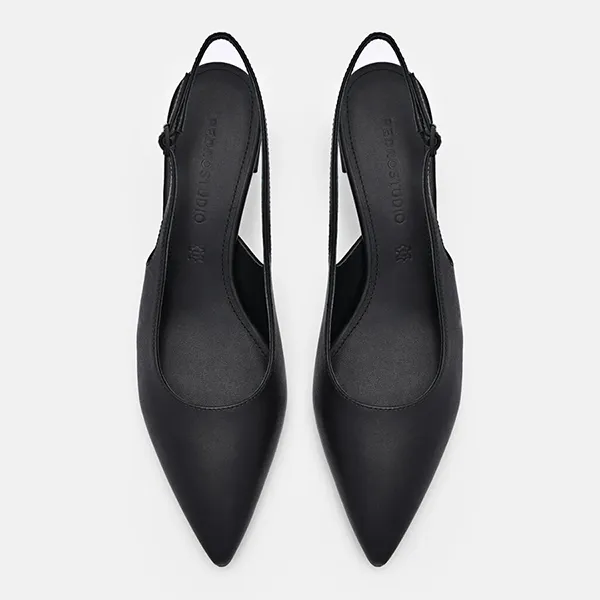 Giày Cao Gót Nữ Pedro Studio Aly Leather Pumps Black 26760066 Màu Đen Size 38