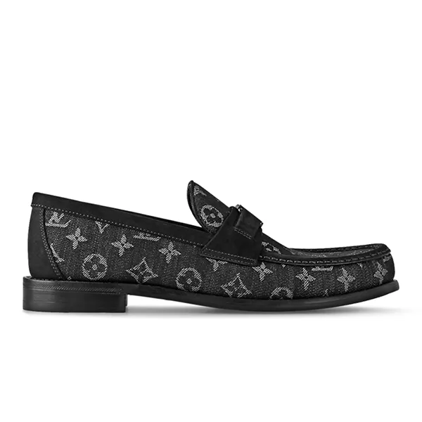 Giày Lười Nam Louis Vuitton LV Major Loafer 1AC5JT Màu Xám Đen
