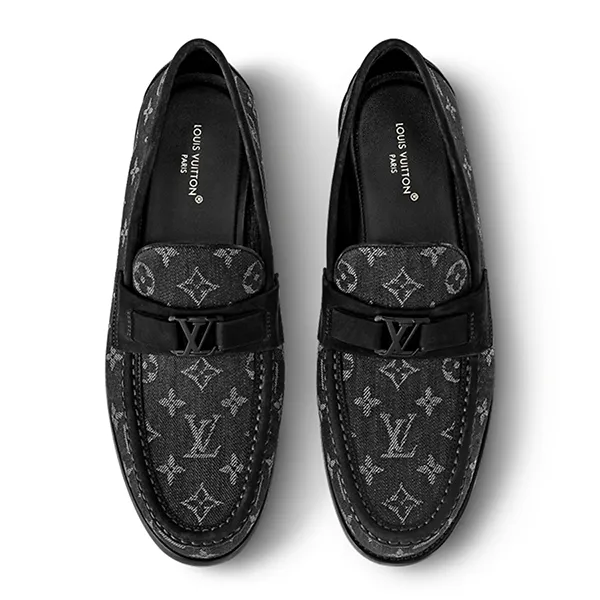 Giày Lười Nam Louis Vuitton LV Major Loafer 1AC5JT Màu Xám Đen