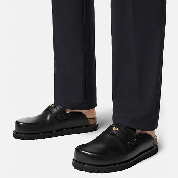 Giày Lười Nam Versace Medusa Mules 1010280-1A05956_1B00V Màu Đen - Giày - Vua Hàng Hiệu