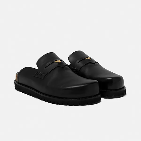 Giày Lười Nam Versace Medusa Mules 1010280-1A05956_1B00V Màu Đen - Giày - Vua Hàng Hiệu