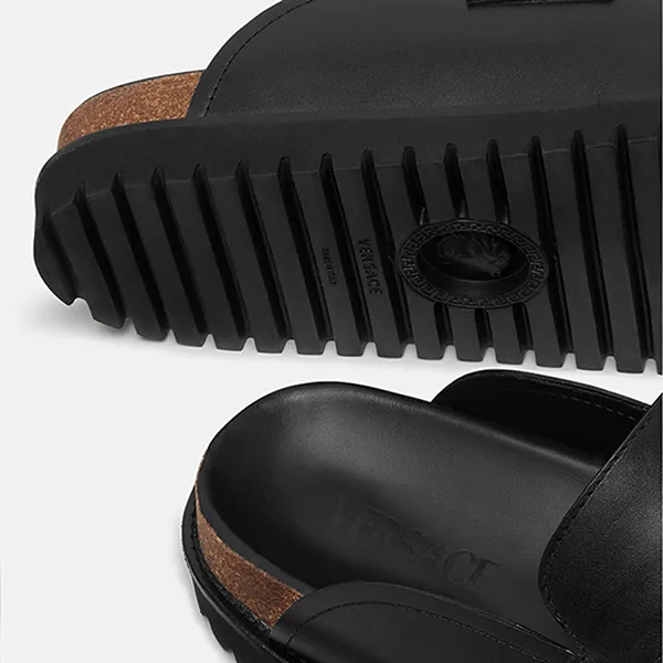 Giày Lười Nam Versace Medusa Mules 1010280-1A05956_1B00V Màu Đen - Giày - Vua Hàng Hiệu