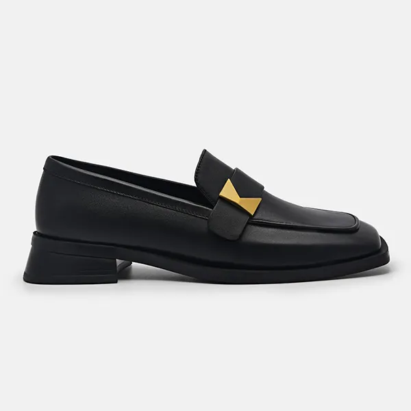 Giày Lười Nữ Pedro Marion Leather Loafers Black PW1-66380019 Màu Đen Size 37 - Giày - Vua Hàng Hiệu