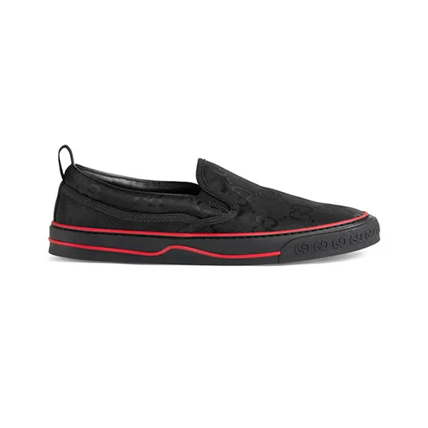 Giày Slip-On Nam Gucci Black Recycled Fabric GGM1733 Màu Đen Size 39.5 - Giày - Vua Hàng Hiệu