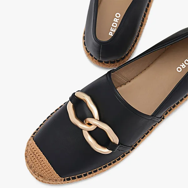 Giày Slip On Nữ Pedro May Slip-On Loafers Black PW1-65490189 Màu Đen