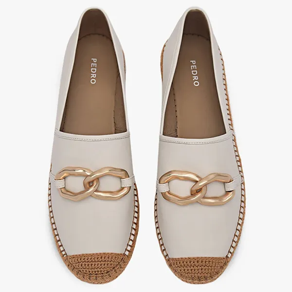 Giày Slip On Nữ Pedro May Slip-On Loafers PW1-65490189 Màu Kem