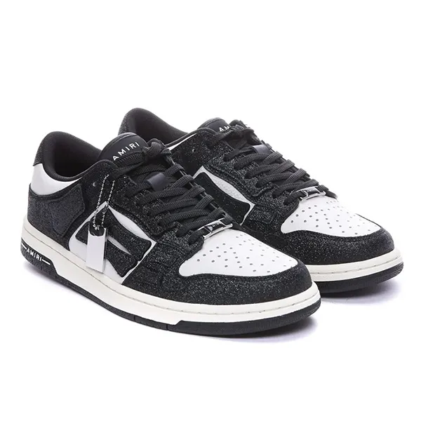 Giày Sneaker Nam Amiri Crystal Skeleton In Black MFS003001 Màu Đen Trắng Size 42 - Giày - Vua Hàng Hiệu