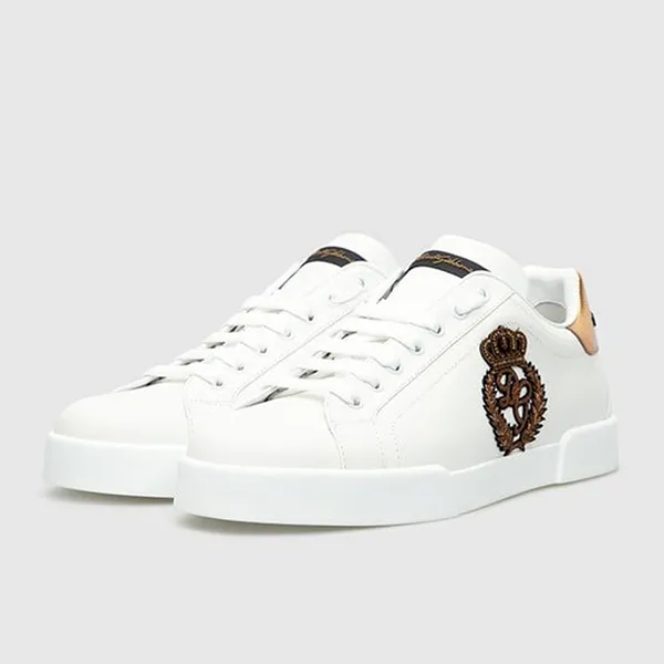 Giày Sneaker Nam Dolce & Gabbana D&G White Leather CS1761AH1368I047 Màu Trắng Size 5.5 - Giày - Vua Hàng Hiệu