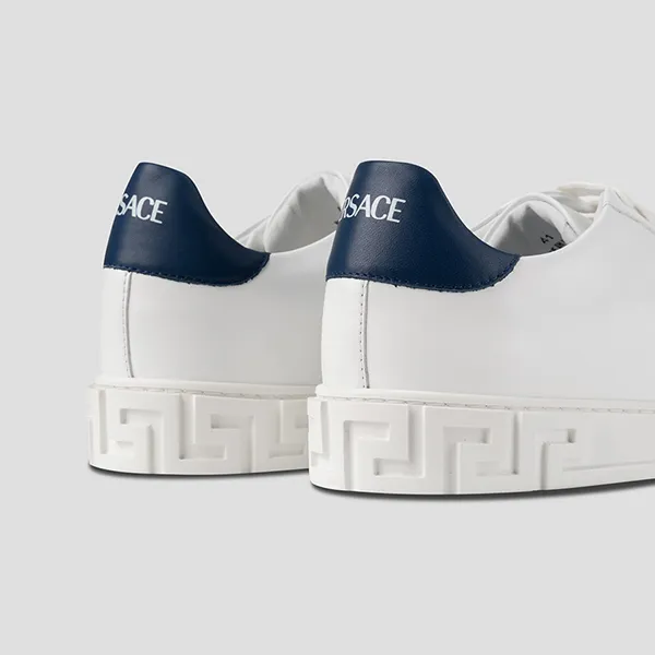 Giày Sneaker Nam Versace White With Blue Heel Printed 1006239 1A04263 2W300 Màu Trắng Size 41 - Giày - Vua Hàng Hiệu