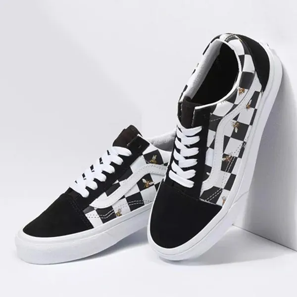 Giày Sneakers Vans Old Skool Bee Check VN0A3WKT9EH Màu Đen Trắng Size 37 - Giày - Vua Hàng Hiệu