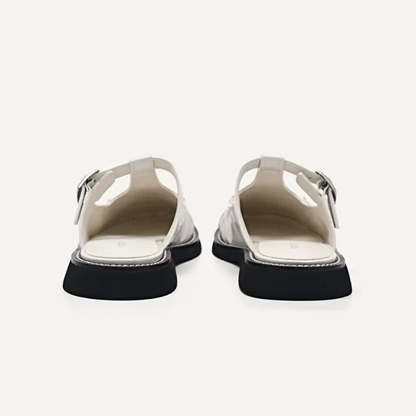 Giày Sục Nữ Pedro Carmen Mule Loafers White 66680043 Màu Trắng