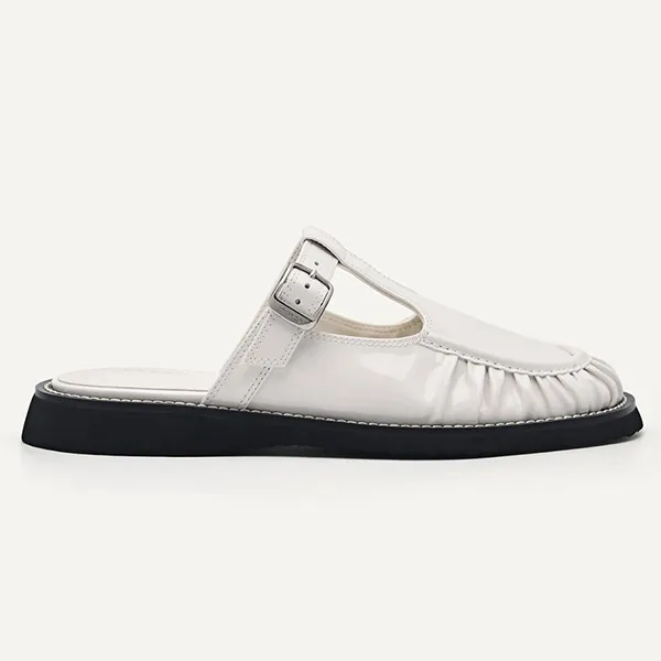 Giày Sục Nữ Pedro Carmen Mule Loafers White 66680043 Màu Trắng