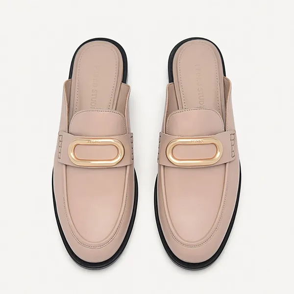 Giày Sục Nữ Pedro Studio Kate Leather Mules 66600010 Màu Nude