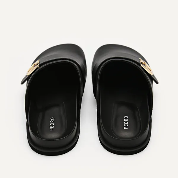 Giày Sục Nữ Pedro Yasmin Fabric Mules Black 66380010 Màu Đen - Giày - Vua Hàng Hiệu
