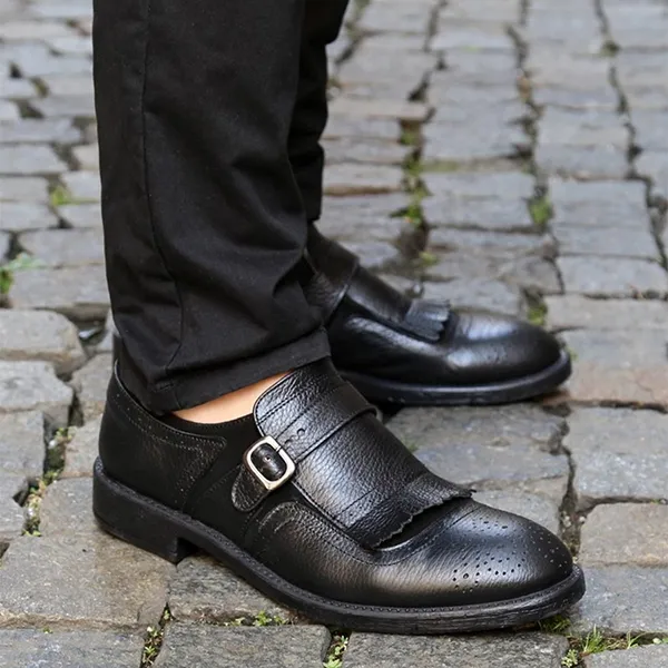 Giày Tây Nam Duca Di Morrone SAMUELE-VIT-CAM_NERO Màu Đen Size 42 - Giày - Vua Hàng Hiệu
