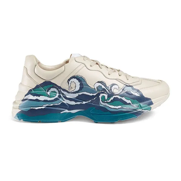 Giày Thể Thao Gucci Rhyton ‘Wave’ 576052-DRW00-9522 Màu Trắng Xanh Size 6.5 - Giày - Vua Hàng Hiệu
