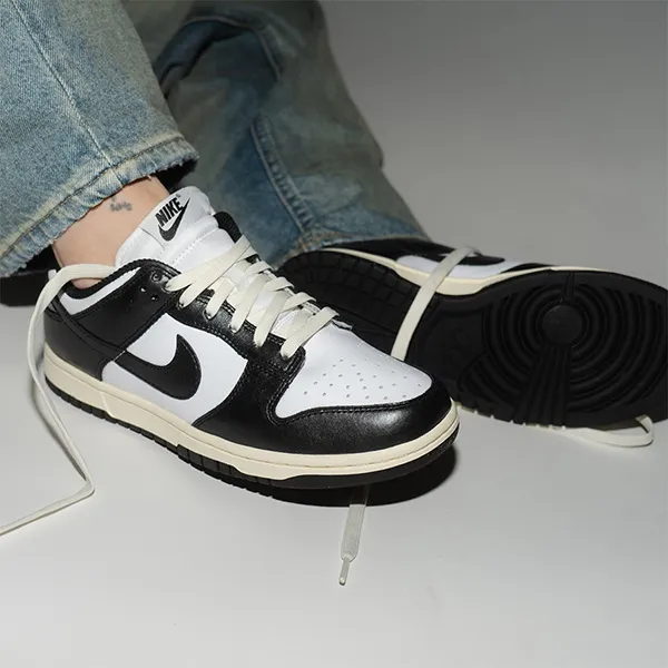 Giày Thể Thao Nữ Nike Dunk Low Vintage Panda FQ8899-100 Màu Đen/Trắng - Giày - Vua Hàng Hiệu