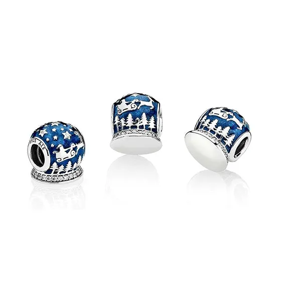 Hạt Vòng Charm Pandora 796386EN63 Charms With Cz Màu Xanh