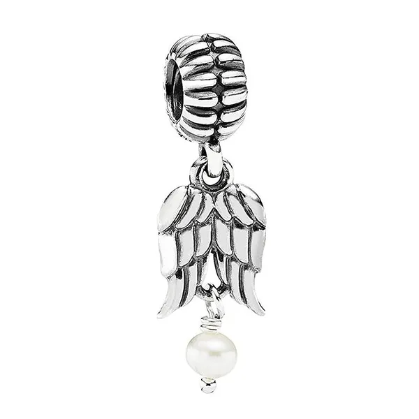 Hạt Vòng Charm Pandora Guardian Angel Dangle Charm 790975P Màu Bạc