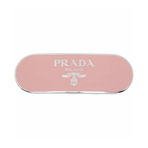Kẹp Tóc Nữ Prada Logo-Plaque Hair Clip 1IF0222BA6F0442 Màu Hồng