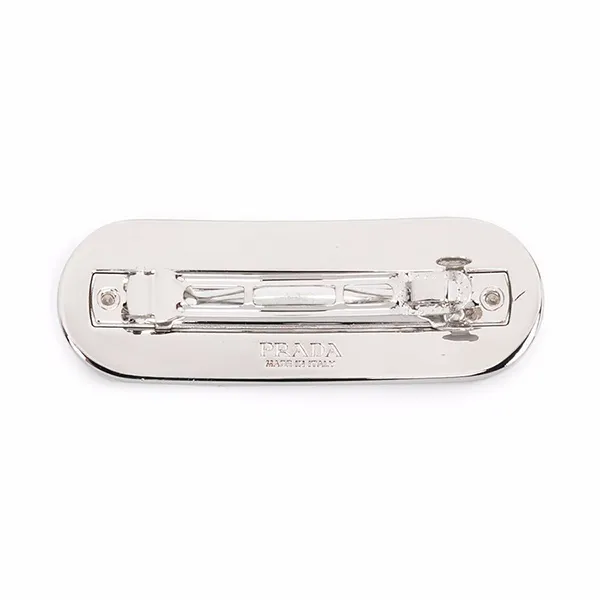 Kẹp Tóc Nữ Prada Logo-Plaque Hair Clip 1IF0222BA6F0442 Màu Hồng