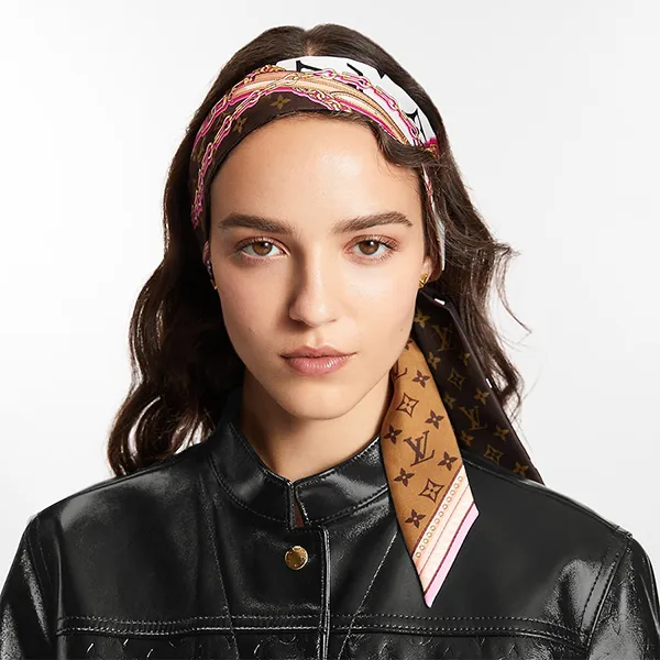 Khăn Nữ Louis Vuitton LV Ultimate Monogram BB Bandeau Silk Bandeau Màu Nâu N-HM - Thời trang - Vua Hàng Hiệu