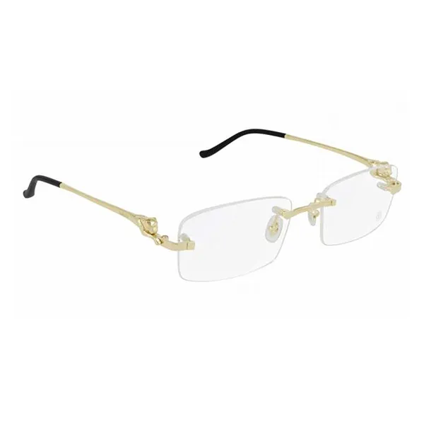 Kính Mắt Cận Cartier Eyeglasses CT0281O 001 Màu Vàng - Kính mắt - Vua Hàng Hiệu