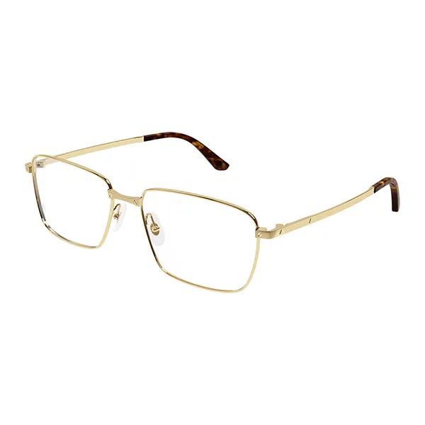 Kính Mắt Cận Cartier Santos Classic Rectangular CT0320OA 001 Màu Vàng - Kính mắt - Vua Hàng Hiệu